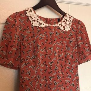 Pumpkin lightweight artsy dress